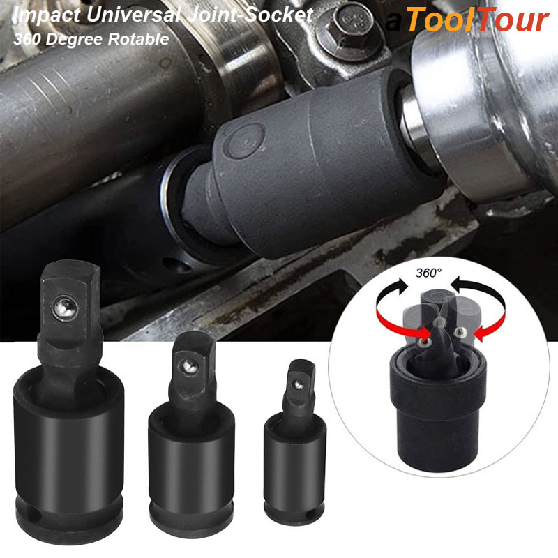 Power Tools Impact Wrench - 360 Degree Impact Universal Joint-Socket Swivel