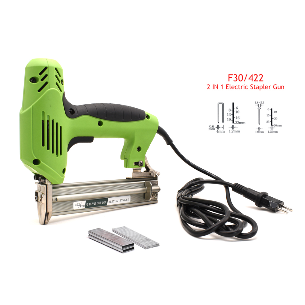 Staple Gun Electric - F30/422J Electric Stapler 2 In 1