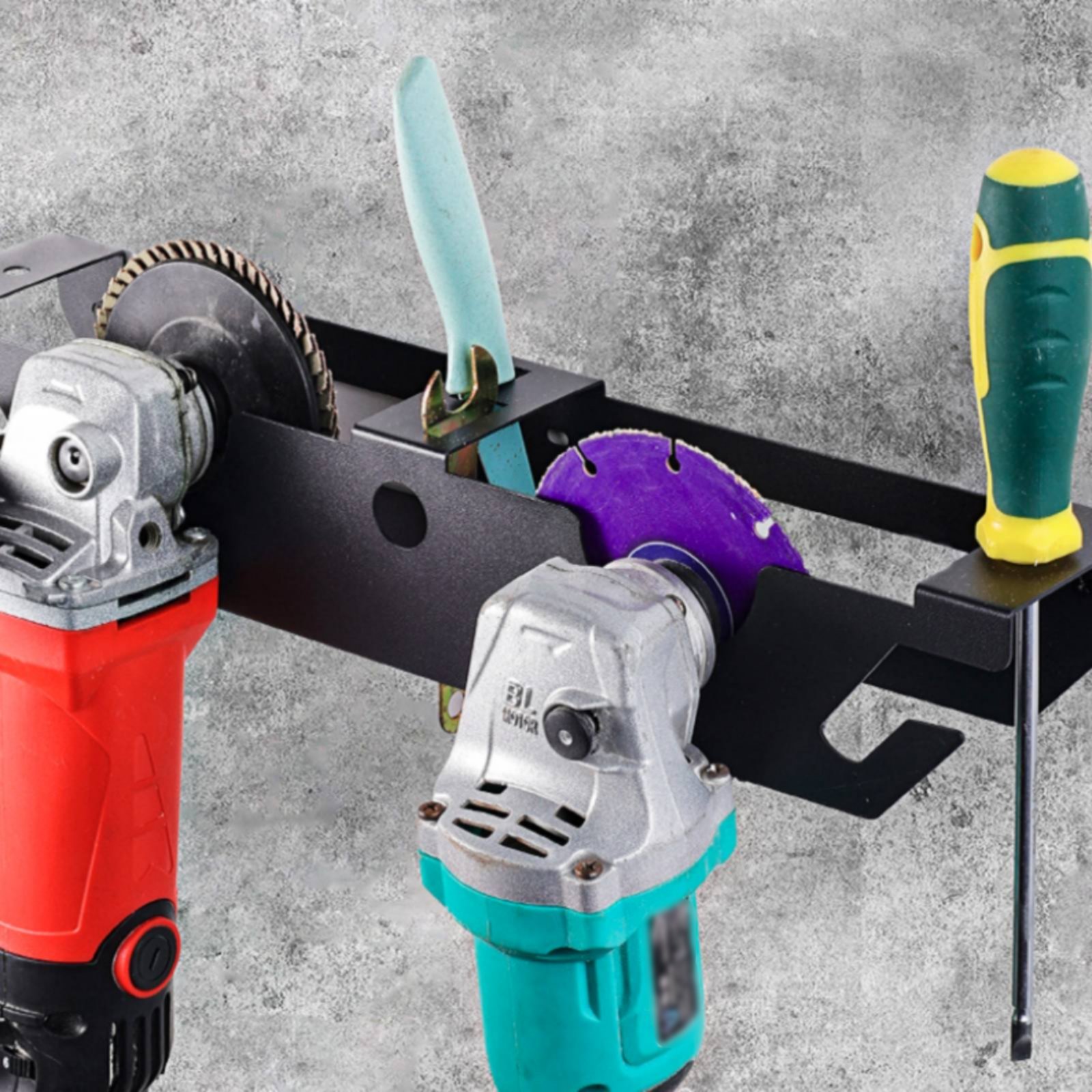 Power Tools Organizer - 4 Bay Angle Grinder Rack Thickened