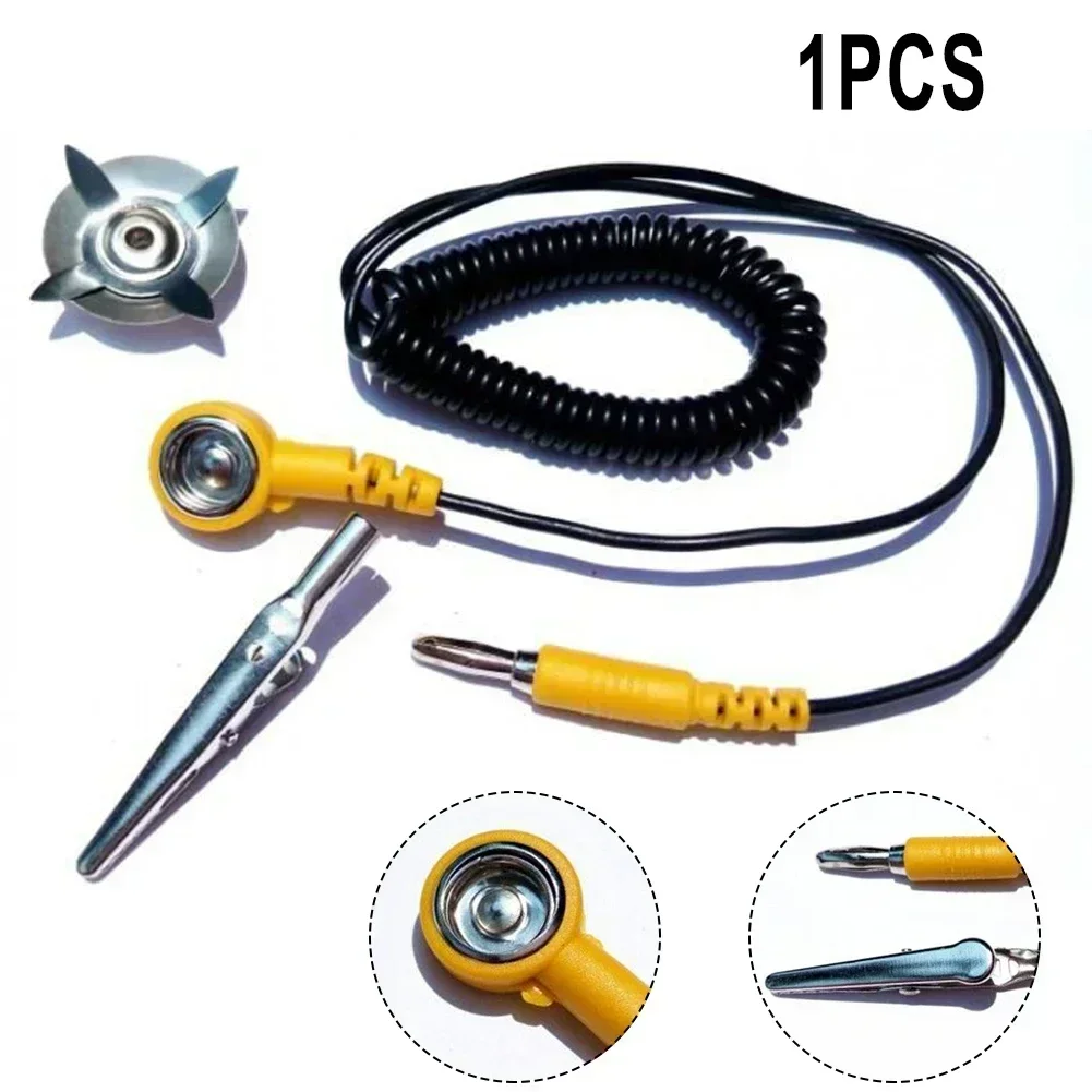 Power Tools Yellow And Black - 1pc ESD Ground Wire Anti-static Yellow