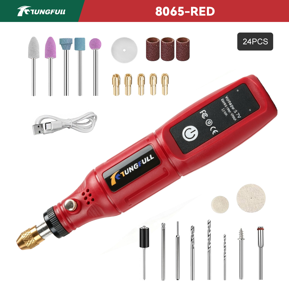 Power Tools Ingco - TUNGFULL 3.7V Cordless Rotary Tool USB