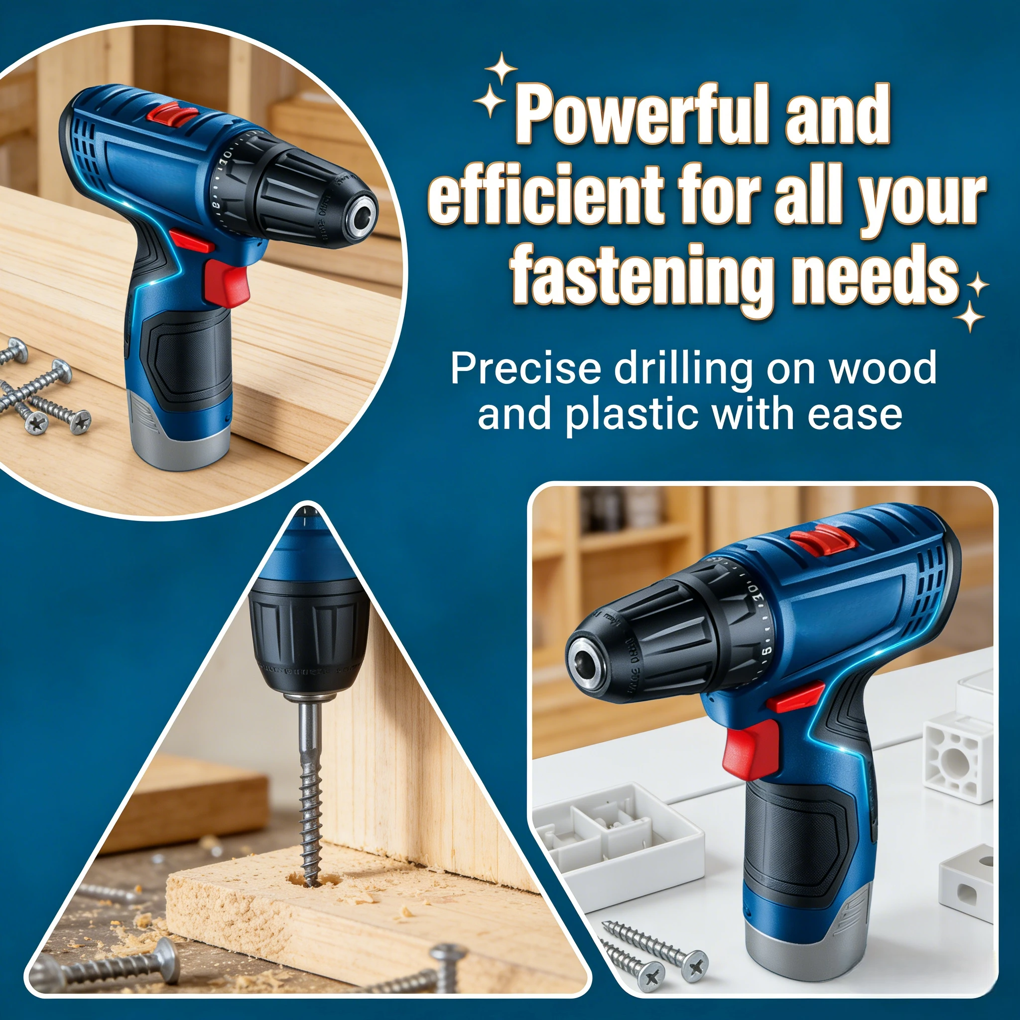 Power Tools Set - Bosch Electric Drill GSR 120-LI 12V