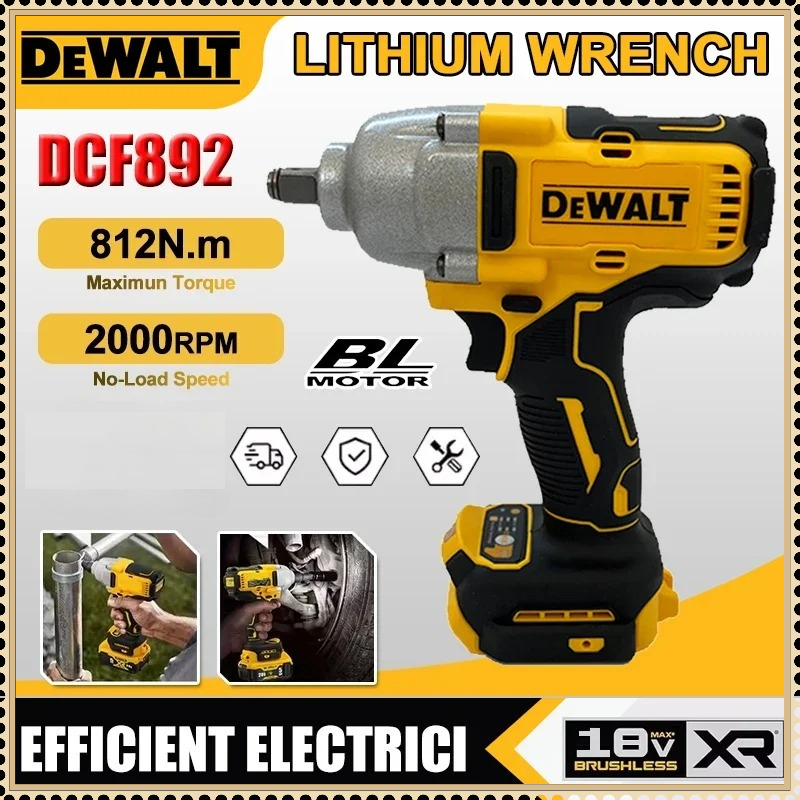 Power Tools Impact Wrench - DeWalt Brushless Electric Wrench DCF892 1/2Inch