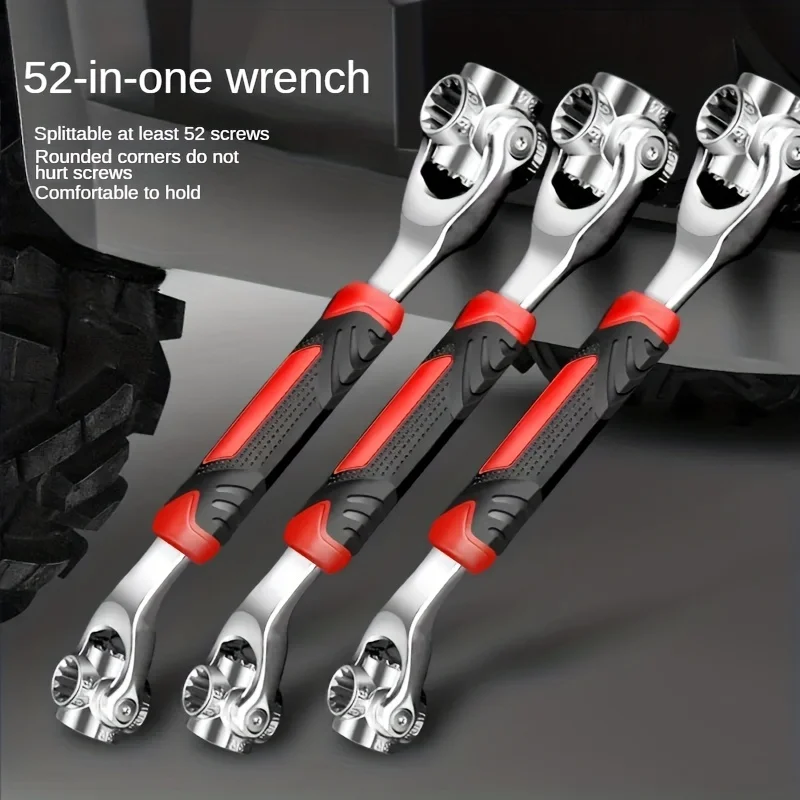 Rotary Tool Kit - 1PCS 52-in-1 Multi-Functional Socket Wrench Set
