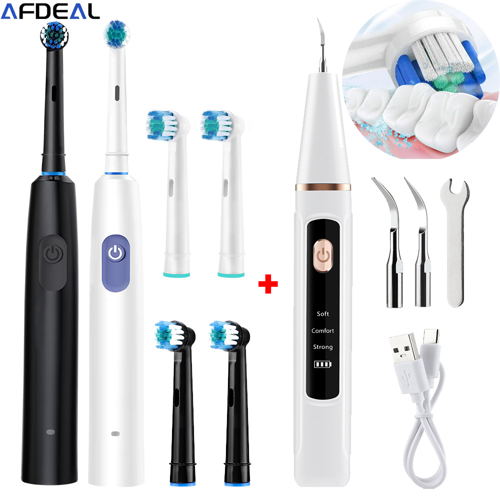 Rotary Tool Kit - Ultrasonic Teeth Cleaner Dental Scaler And