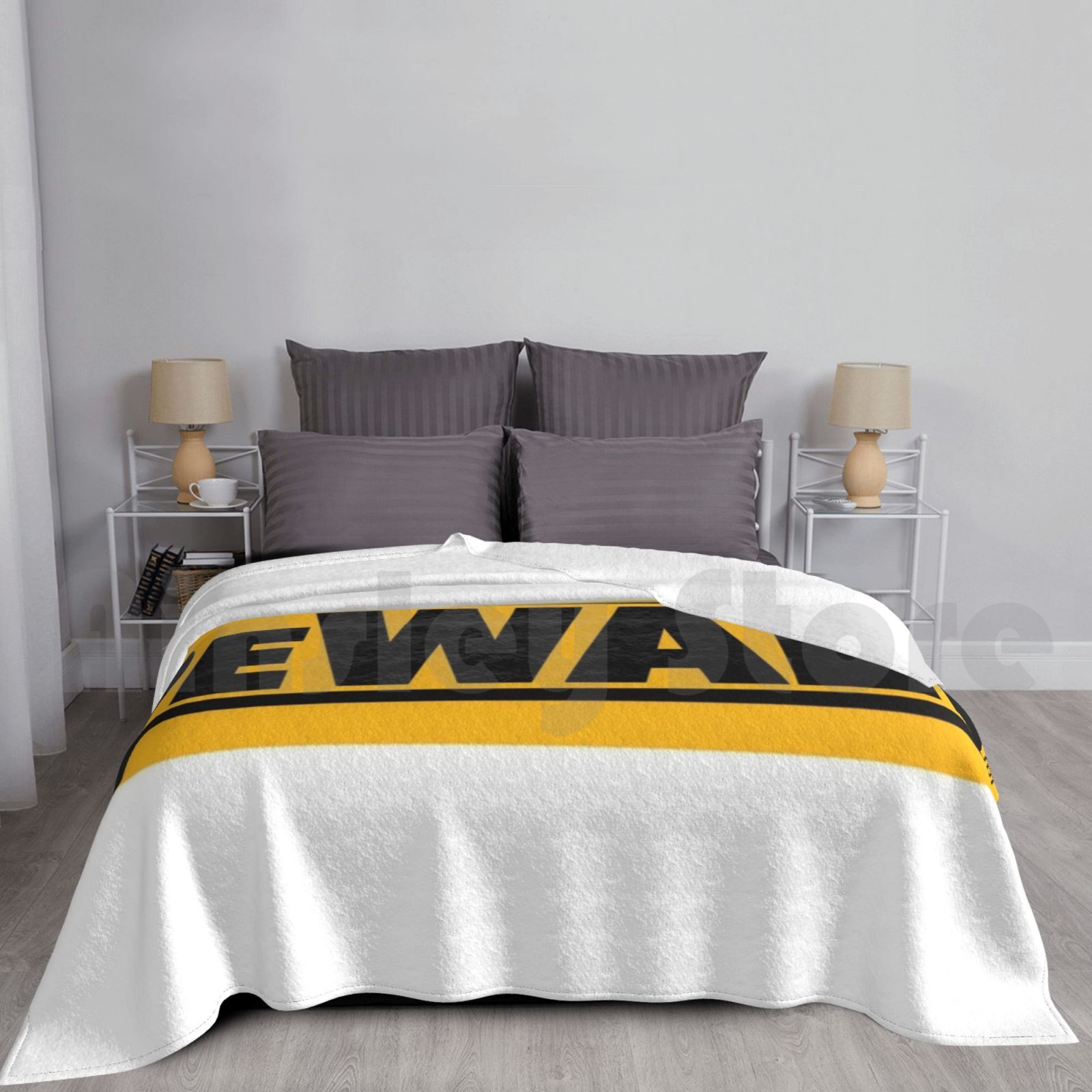 Power Tools Yellow And Black - Power Tools Yellow Black Blanket Fashion