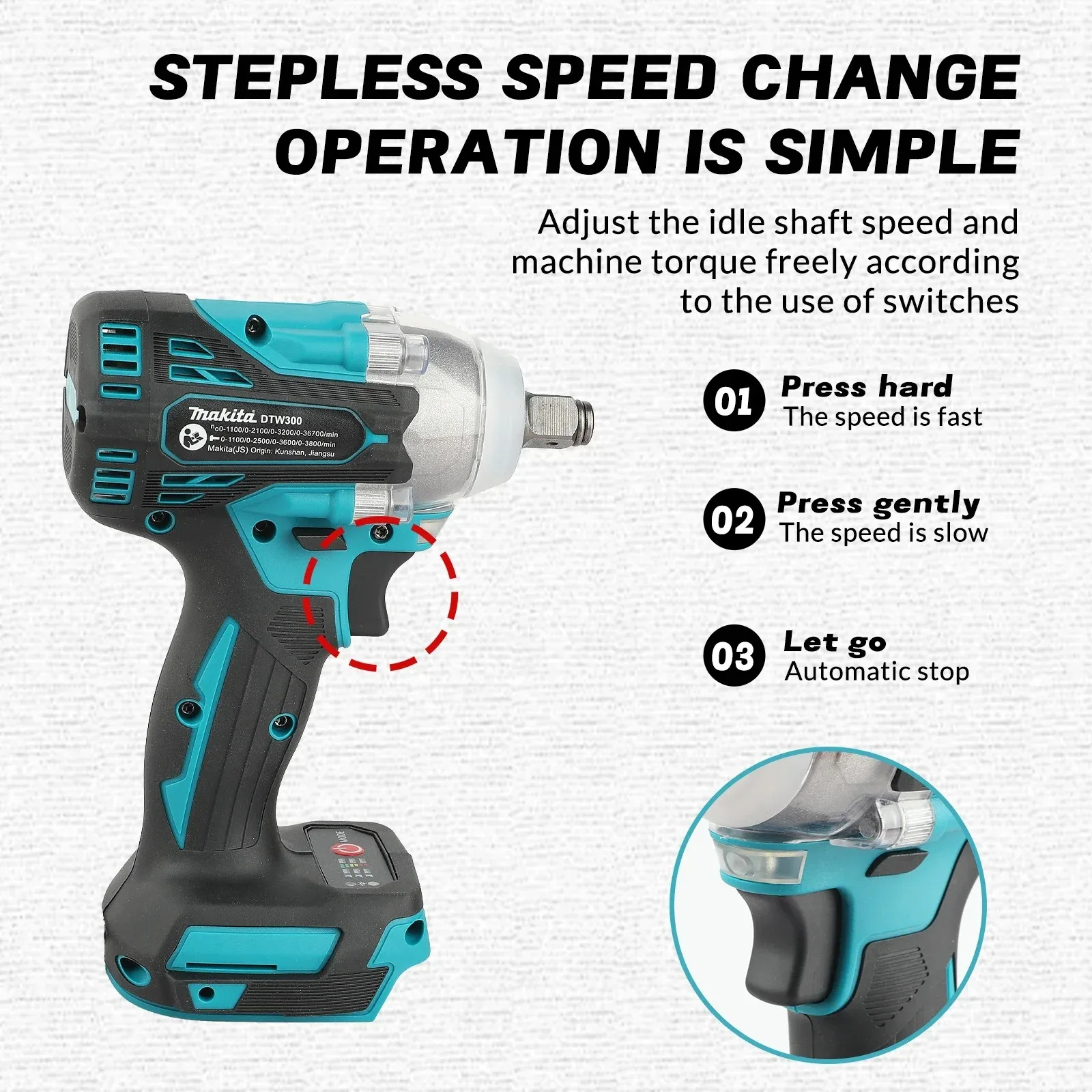 Brushless Makita DTW300 Batter - Power Tools Impact Wrench review and price
