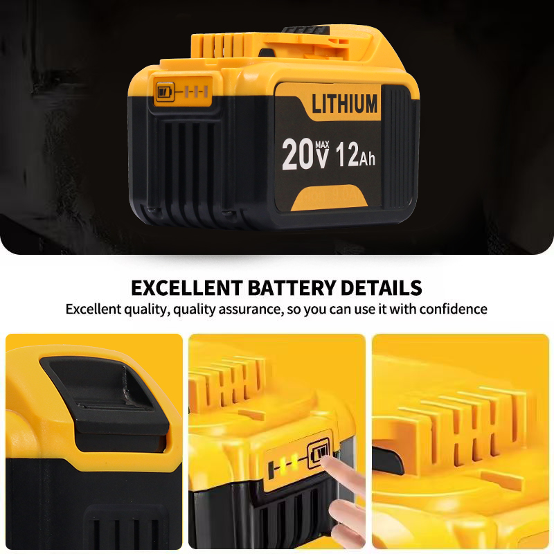 12.0Ah Battery Replacement Com - Power Tools Yellow And Black review and price