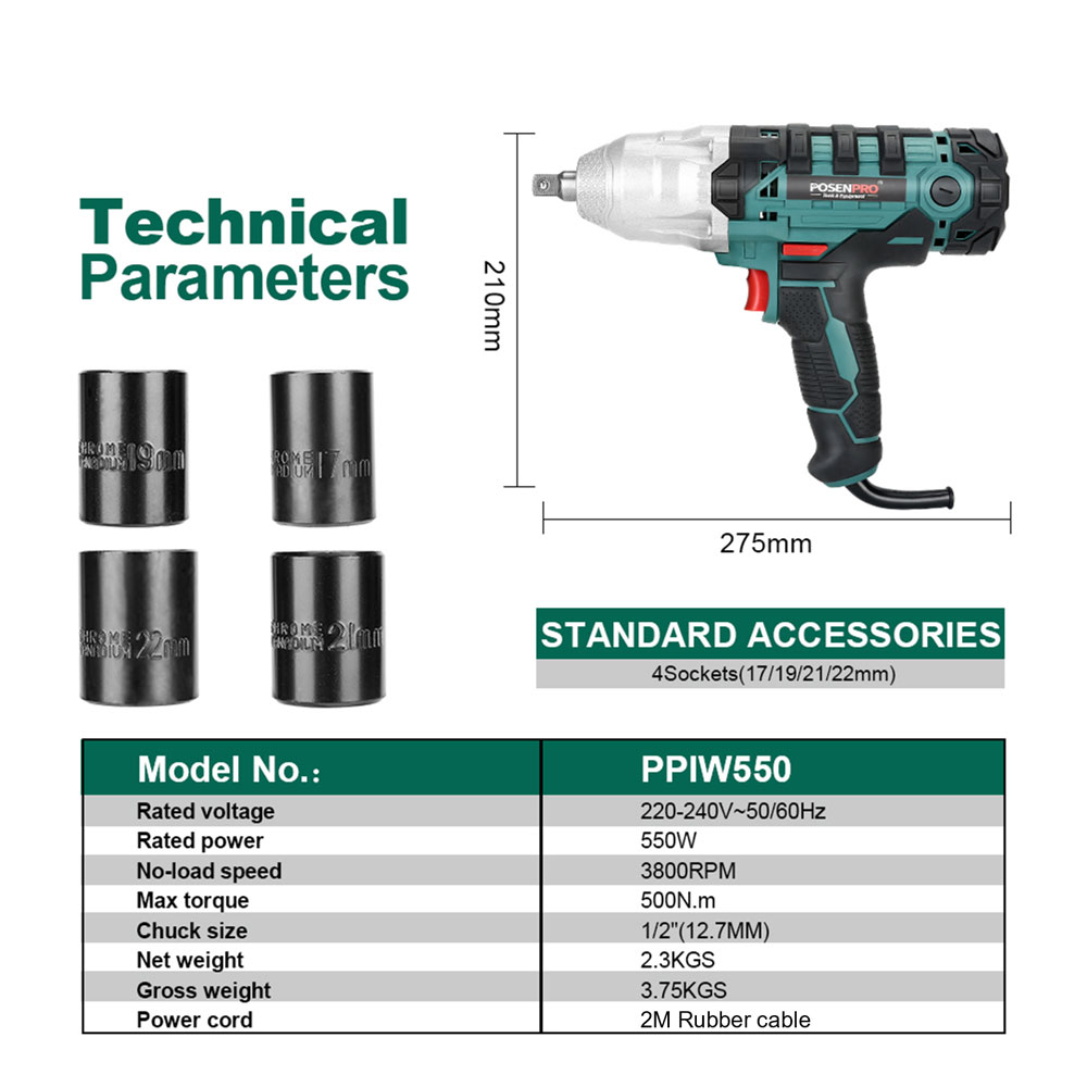 POSENPRO Electric Impact Wrenc - Power Tools Ingco review and price