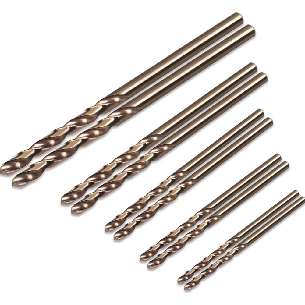 10Pc Drill Bits HSS M35 Cobalt - Power Tools Set review and price