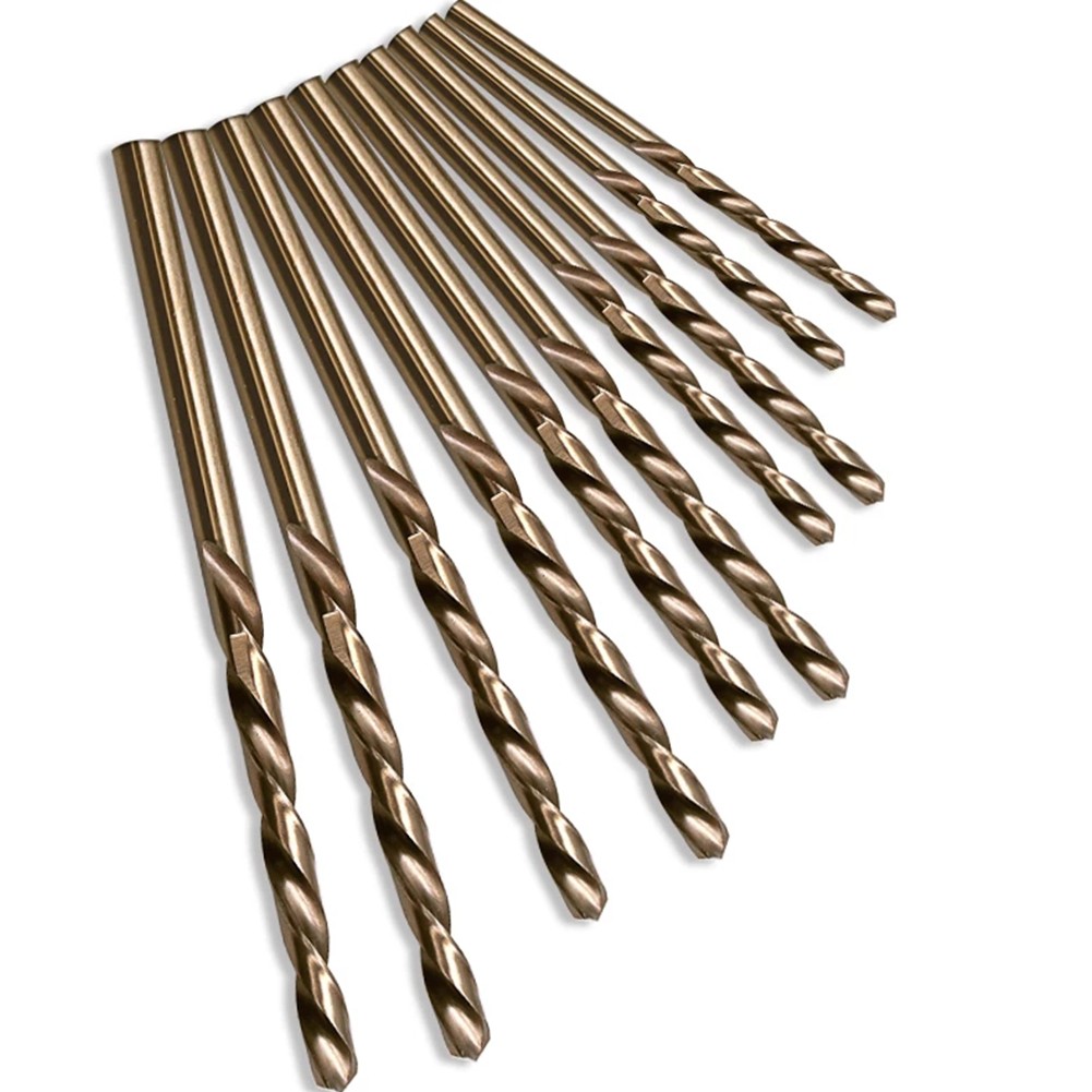 10Pc Drill Bits HSS M35 Cobalt - Power Tools Set review and price
