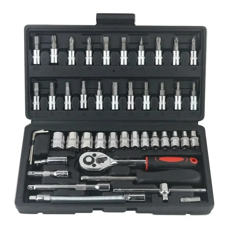 46pcs Socket Set Car Repair To - Rotary Tool Kit review and price