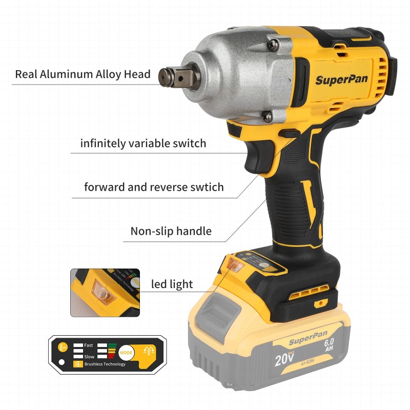 Brushless Cordless Impact Wren - Power Tools Impact Wrench review and price