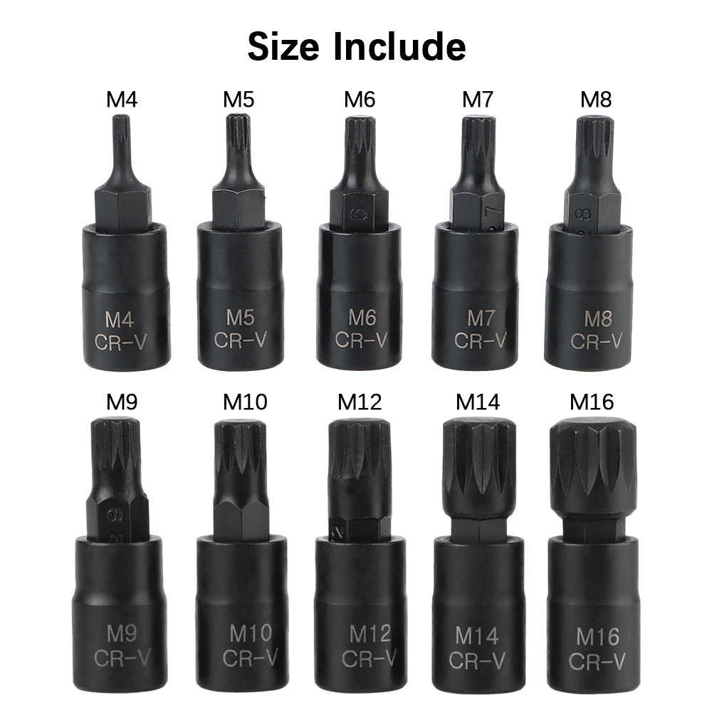 Socket Wrench Tool 10pcs 12 Po - Rotary Tool Kit review and price