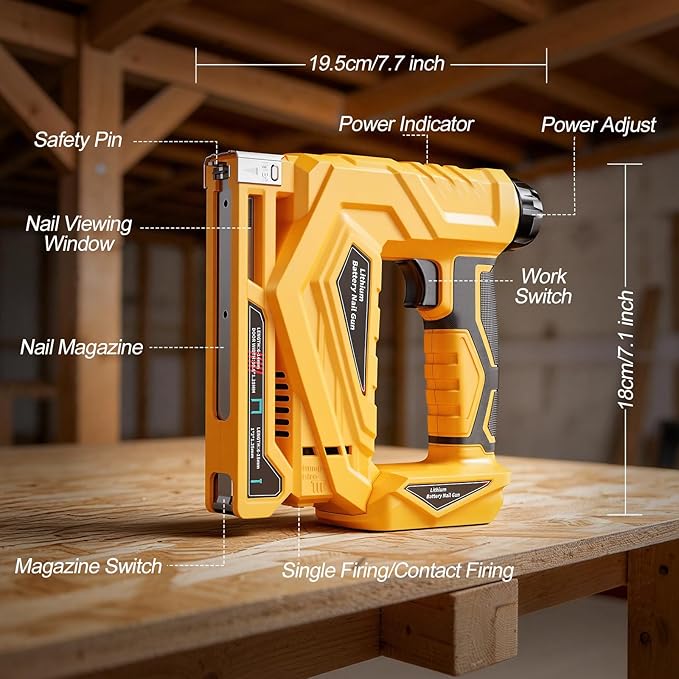 YEARTOP 2 Mode Electric Nailer - Staple Gun Electric review and price