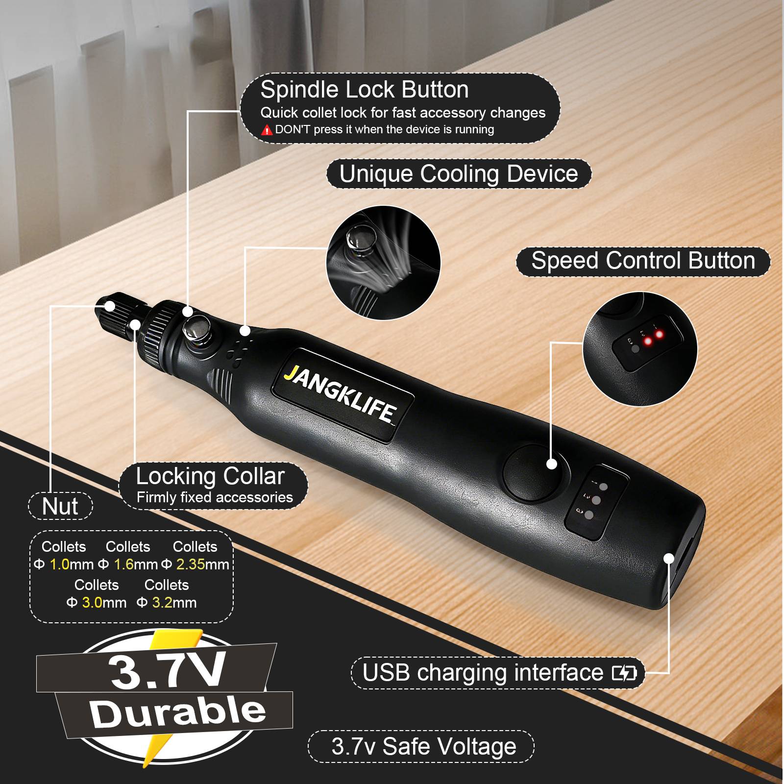 JANGKLIFE USB Cordless Rotary  - Power Tools Ingco review and price