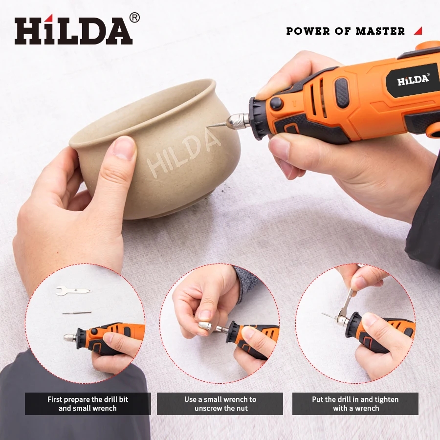 HILDA 200W Engraver Electric D - Power Tools Ingco review and price