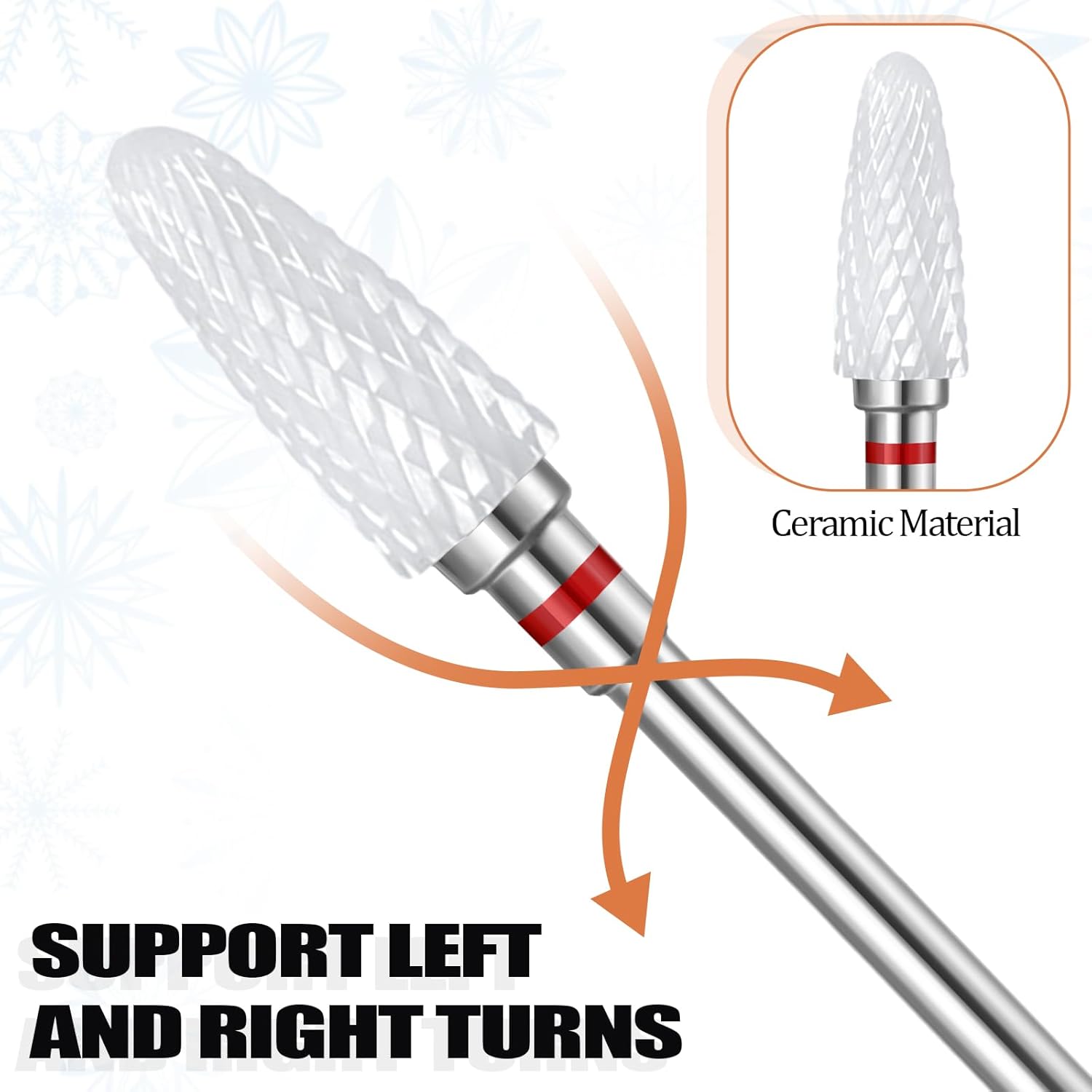 Ceramic Nail Drill Bits Set 5  - Rotary Tool Kit review and price