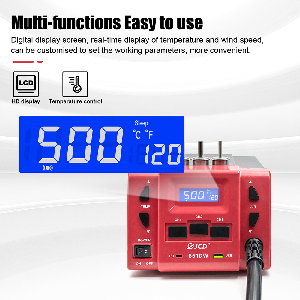JCD 861DW Hot Air Gun 1000W Hi - Power Tools Toolstation review and price