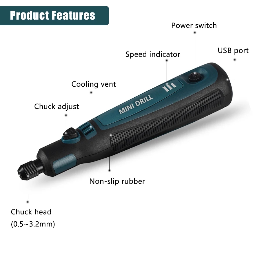 Cordless Electric Drill Grinde - Power Tools Ingco review and price