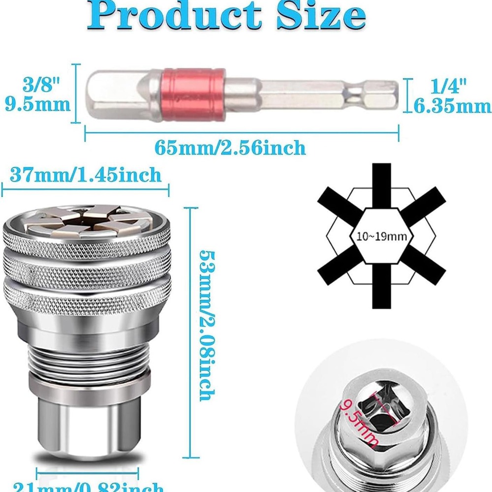 3/8-3/4 Universal Socket Wrenc - Power Tools Impact Wrench review and price